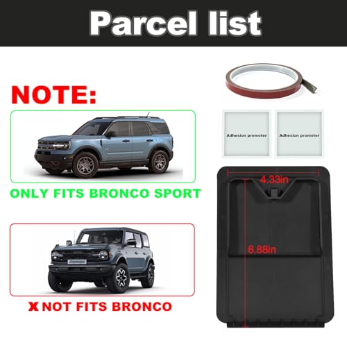 SDPVorn Armrest Lid Hidden Box for Ford Bronco Sport 2021-2024 Center Console Organizer Secret Compartment Interior Accessories - Image 4