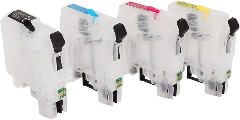 لحبر شاين المتوافق مع خراطيش الحبر إعادة تعبئة بديلة 4 ألوان شريحة دائمة لا انسداد طباعة سلسة - Image 3