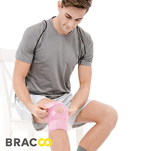 Bracoo Knee Support Brace for Men Women, Adjustable Compression Sleeve Wrap Patellar Pad Tendon - Arthritis Pain, meniscus tear, Injury Recovery, Running, Workout, KS10 - Image 4