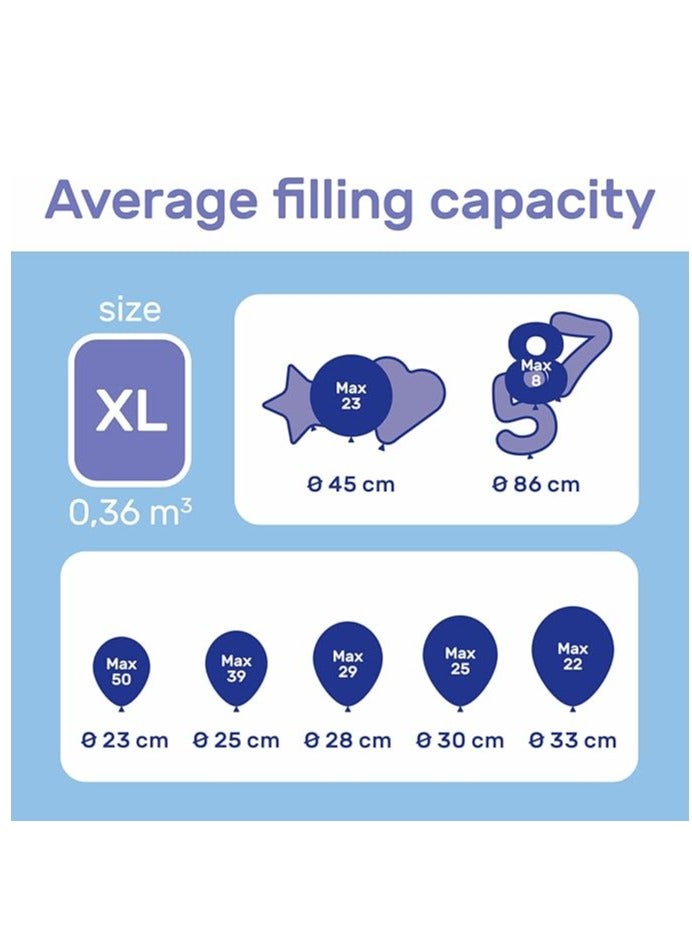 Riethmuller أسطوانة هيليوم كبيرة جدًا قابلة للتصرف مع 50 بالون متنوع - Image 3
