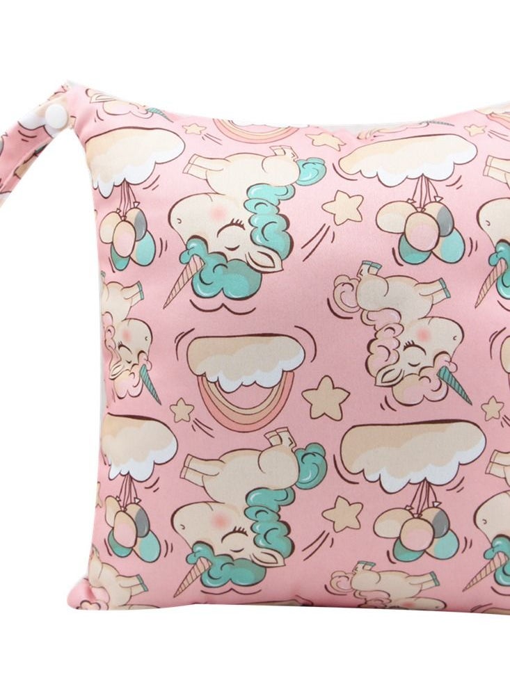 Loquat Cartoon Cute Print Stroller Hanging Bag Multi-functional Diaper Storage Bag Diaper Pad Hanging Bag  - Image 1
