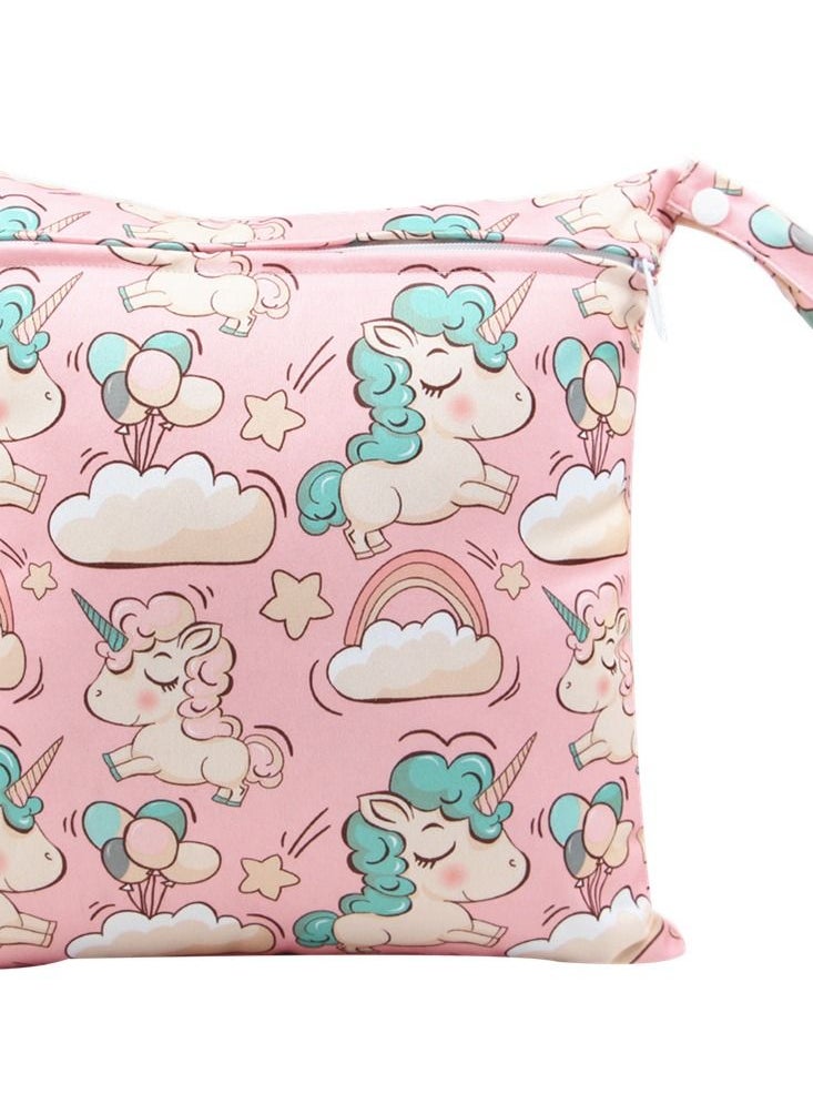 Loquat Cartoon Cute Print Stroller Hanging Bag Multi-functional Diaper Storage Bag Diaper Pad Hanging Bag  - Image 2