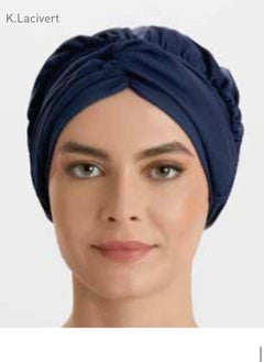 Adasea B 008 Dark Navy Blue Hijab Swimsuit Cap  - Image 1