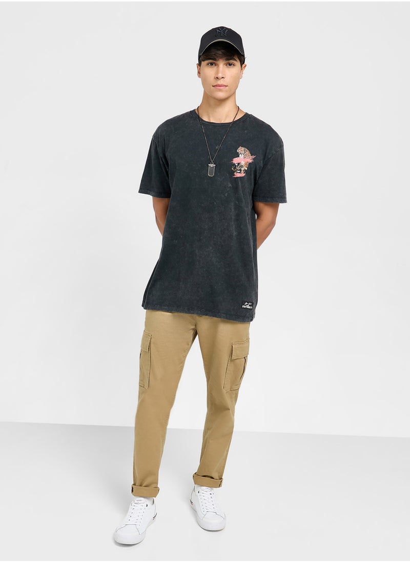 BRAVE SOUL Graphic Print Oversized T-Shirt  - Image 4