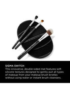 Sigma Beauty Sigma Switch by Sigma Beauty - Silicone Makeup Brush Cleaner for Switching Shades and Pigments, Switch Cleaning Mat for Superior Makeup Brush Cleaning Mid-Application (Full Size)  - Image 2
