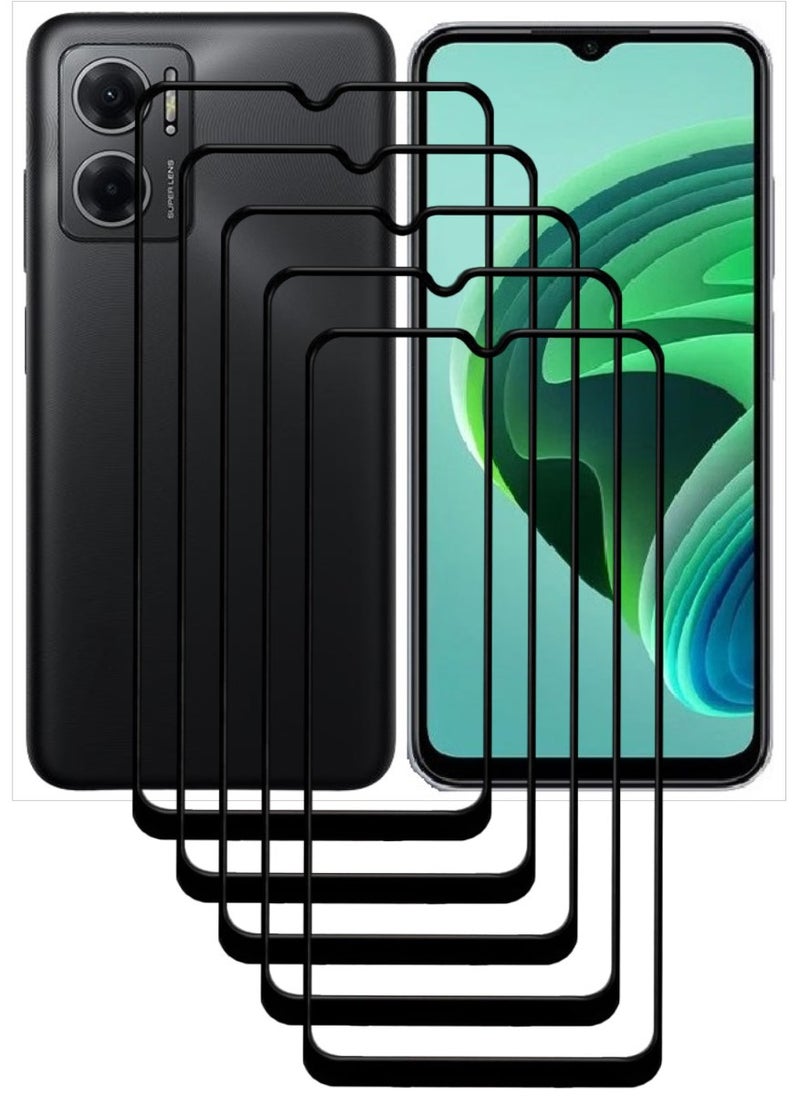 ACLIX 5 Pieces Antistatic ESD Dustproof Premium Quality High Definition Tempered Glass Screen Protector Designed For Xiaomi Redmi Note 11E - Image 1