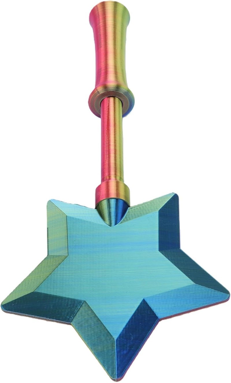 BTSEURY 3D Printed Credit Card Wand, Extendable Tap to Pay Contactless Payment Card Holder with Retractable Handle and Star Pattern, for Xmas Birthday Gift (Blue) - Image 2