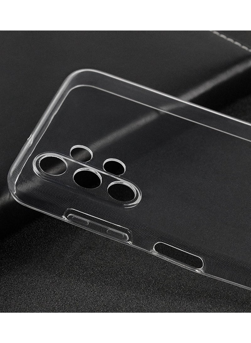 Samsung Galaxy A13 Case Cover (4G LTE), Transparent Thin with Cmaera Len Protector Hard Back Heavy Duty Shockproof TPU Bumper Case - Matte Protection  Clear - Image 3