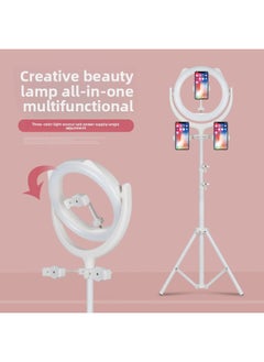General Mobile Phone Bracket Multi-position Live Broadcast Tripod Floor Video Fill Light Thermometer Support Frame Wholesale-Specifications:White 1.6m Bare Rack  - Image 1