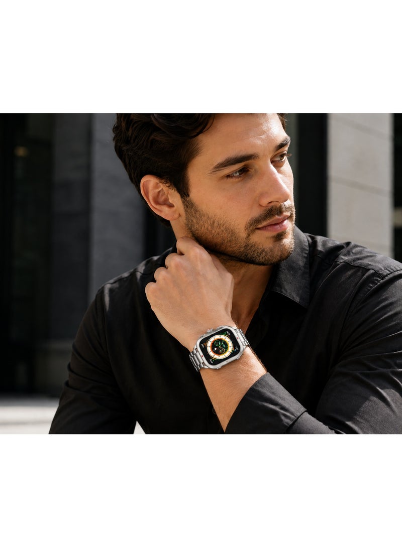 ZT09-HM Smart Watches for Men Ultra – 2.20" AMOLED Display Smart Watches for Men with 3 Interchangeable Straps – Premium Fitness Tracker Smart Watches for Men - Image 3