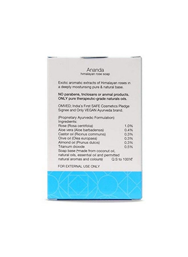 Omved Ananda N Rose Ayurvedic Handmade Soap 100% Natural N And Coldpressed 100 G - Image 5