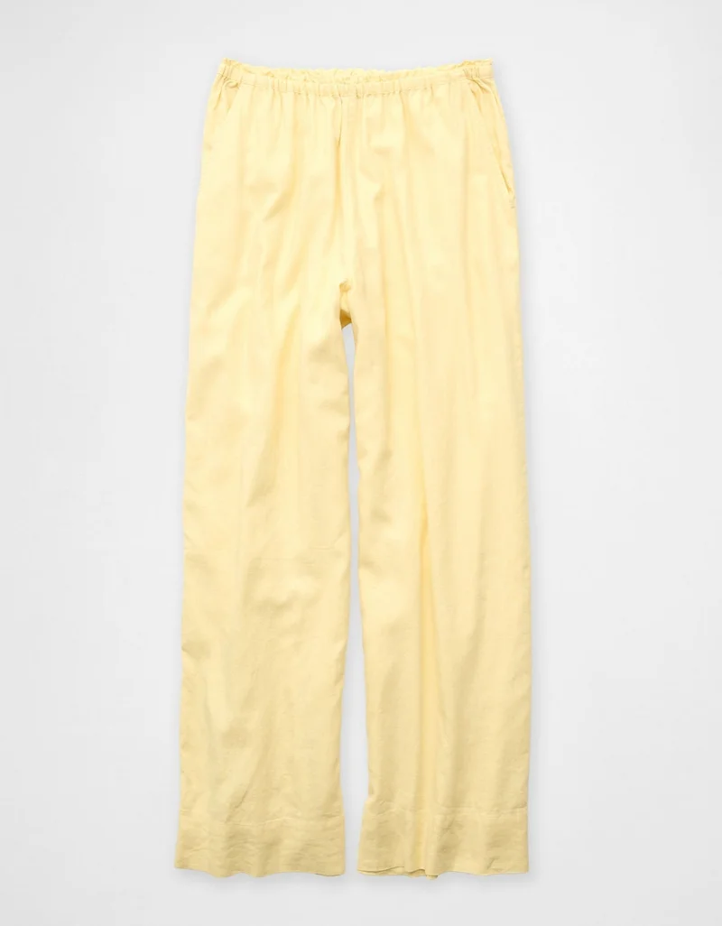 American Eagle  AE High-Waisted Linen Easy Pant for Women | Best Price UAE
