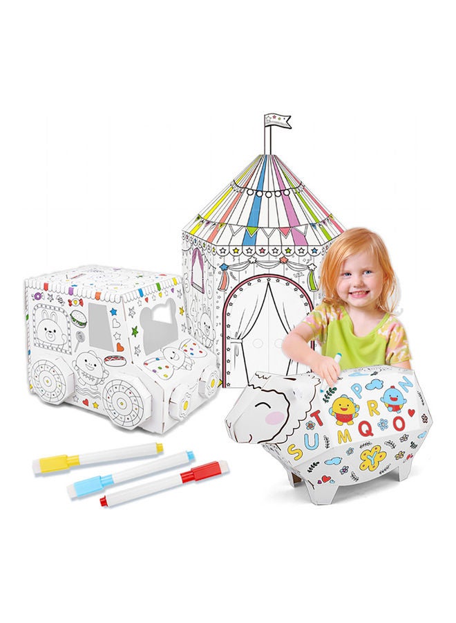 3D Graffiti Assembled Puzzle White - Image 5