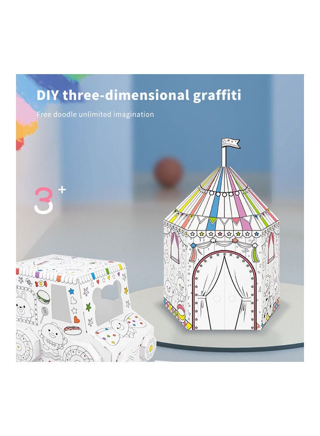 3D Graffiti Assembled Puzzle White - Image 2