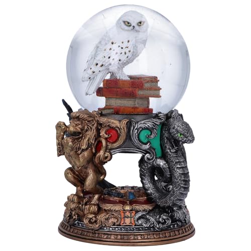 Nemesis Now Harry Potter Hedwig Snow Globe Officially Licensed Collectible with HandPainted Detail Hogwarts House Emblems Perfect Harry Potter Gift Owl Resin Figurine Home Decor - Image 1