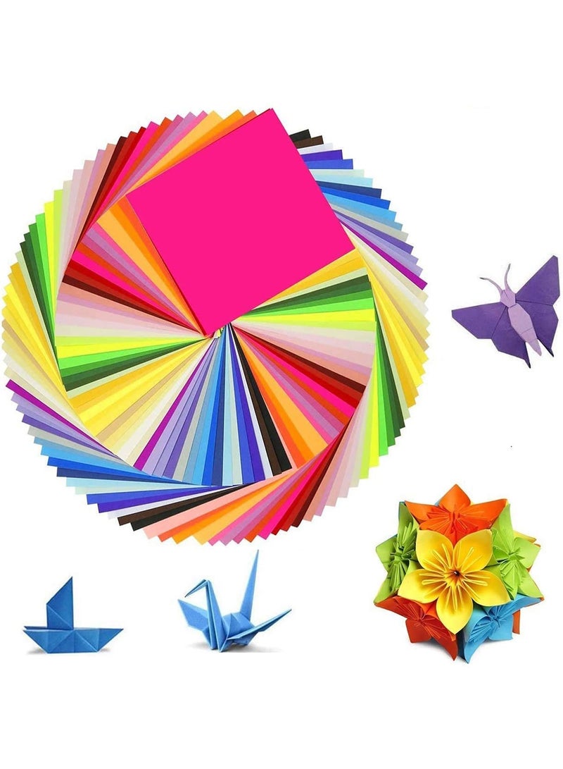 SYOSI Origami Paper, 150 Sheets Double-Sided, Origami Paper in 50 Vivid Colors, Origami Paper for Art and Craft Projects (15 x 15 cm) - Image 1