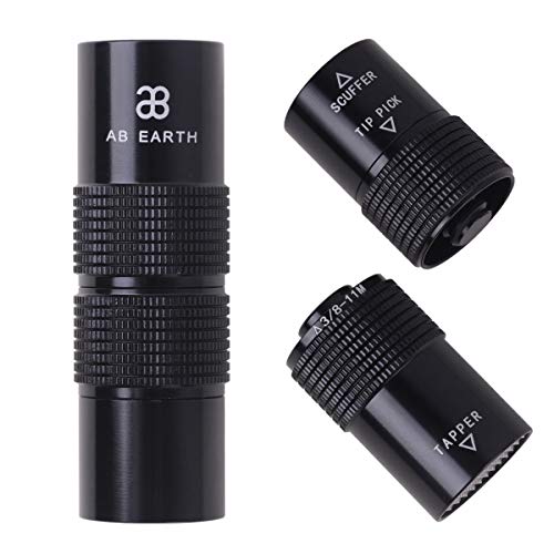 AB Earth Aluminum 4-in-1 Billiard Pool Cue Tip Accessory Tool Repair Kit (Scuffer, Aerator, Tapper, Joint Protector) (Quick Release) - Image 1