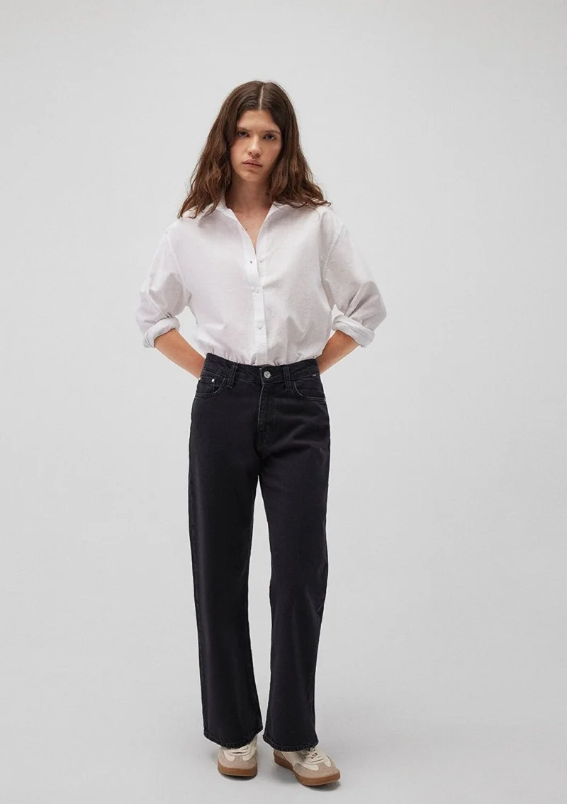 Mavi Jeans Blue Jeans Blue White Shirt Loose Fit / Loose Comfort Cut 1210873-620