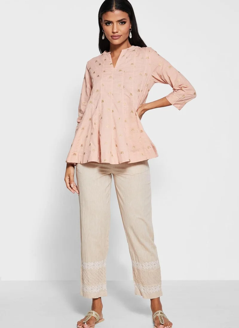 Fabindia Cotton embroidered Pants