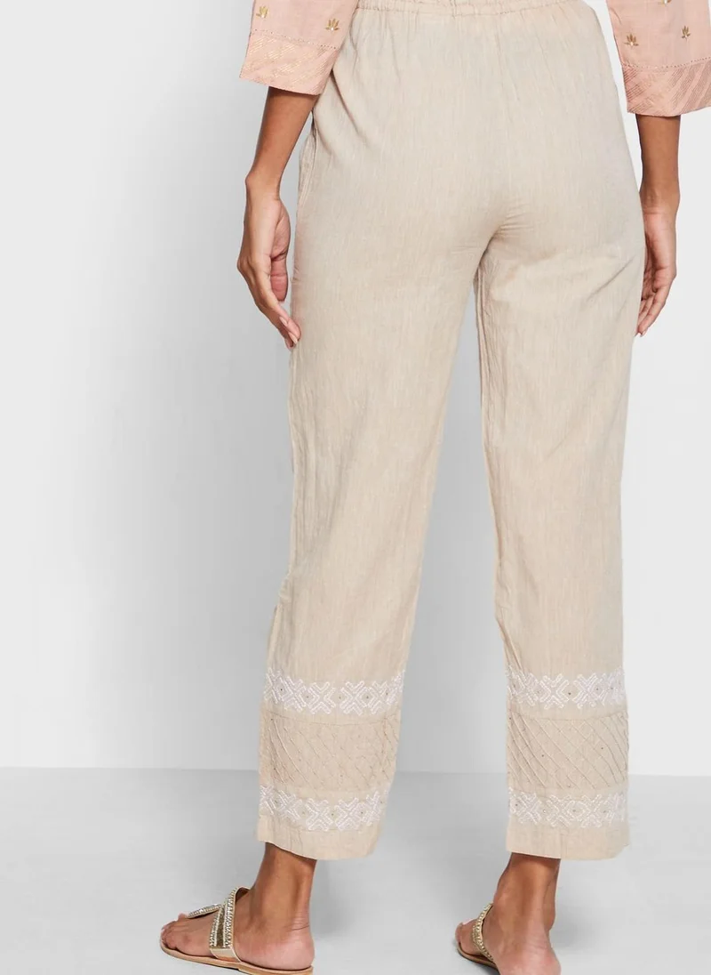 Fabindia Cotton embroidered Pants