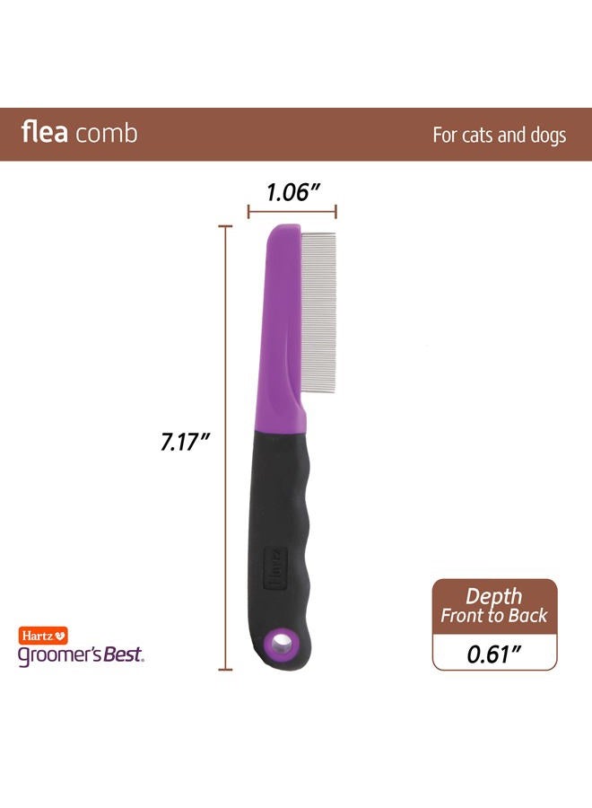 Hartz Groomer's Best Flea Comb for Dogs and Cats, Fine-Toothed Gentle Pet Comb for Detangling or Dematting Face & Paws (Pack of 1) - Image 5