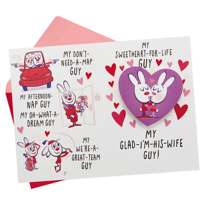 Hallmark Funny Valentine's Day Card for Husband (Great Guy Poem) - Image 3