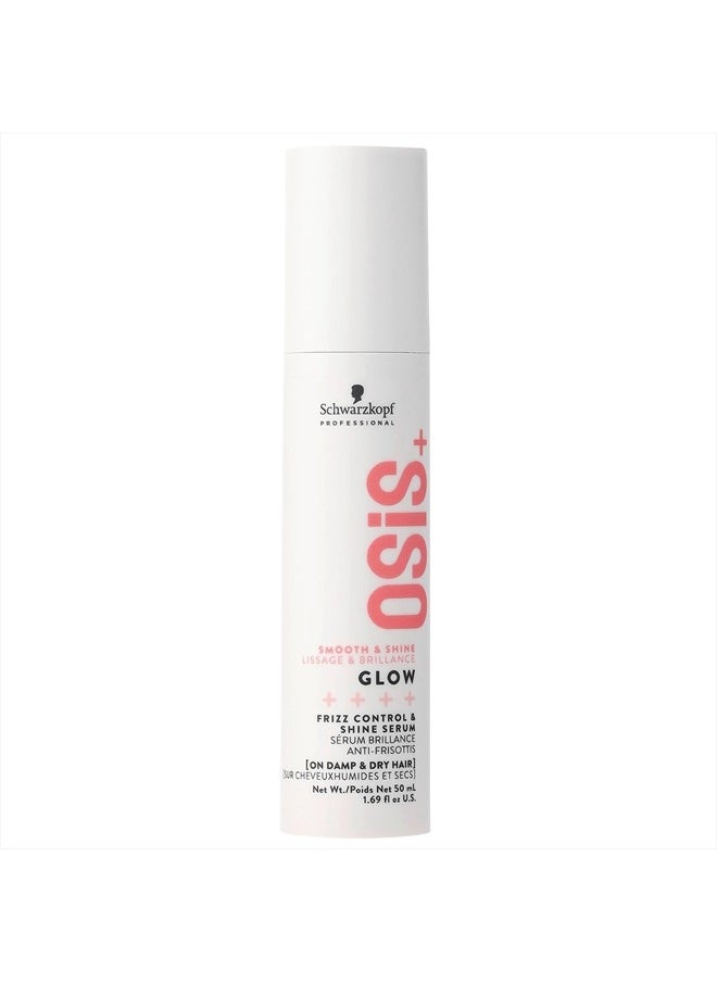 Osis+ Schwarzkopf Professional Osis+ Glow Anti-Frizz Shine Serum I For Frizz Reduction And Shine | Vegan | Leave-In Hair Serum | Silicon Free | 50Ml  - Image 1