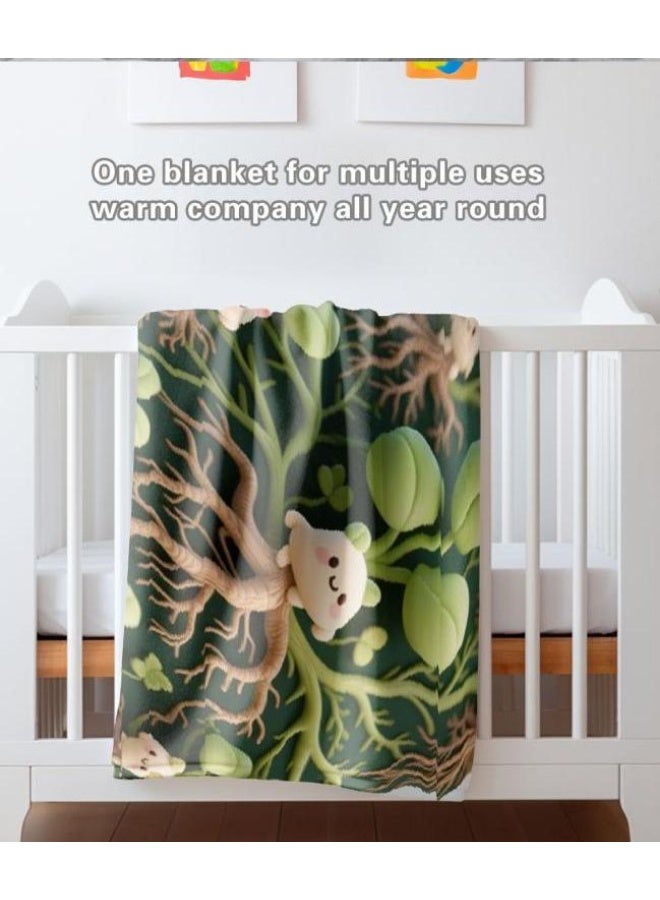 عام بطانية رقيقة من الفانيلا الكرتونية للأطفال أو الطلاب (دافئة ومريحة ومناسبة للنوم والألعاب) 100 سم * 150 سم - 1049 - Image 4