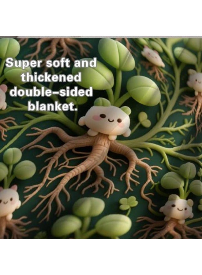 عام بطانية رقيقة من الفانيلا الكرتونية للأطفال أو الطلاب (دافئة ومريحة ومناسبة للنوم والألعاب) 100 سم * 150 سم - 1049 - Image 5