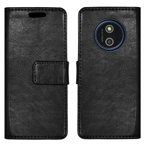 ZAOMA Diary Type Flip Flap Case Cover Compatible for HMD 110 4G DS - Model NO. : TA-1665 Keypad Mobile Feature Phone (HMD1104G_LTH01) - Image 1
