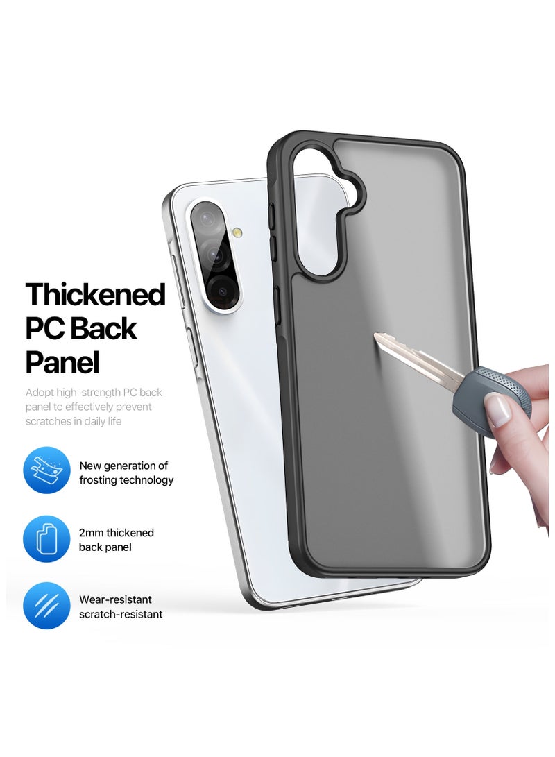 دوكس دوتشيز ياند جراب لموبايل سامسونج جلاكسي A36 5G/A56 5G  جراب نحيف مضادة للصدمات وشفافة غير لامعة ومضادة للخدش ومضادة للصدمات مصنع من البولي يوريثين الحراري بولي كربونات البولي بروبلين سيليكون - اسود - Image 5