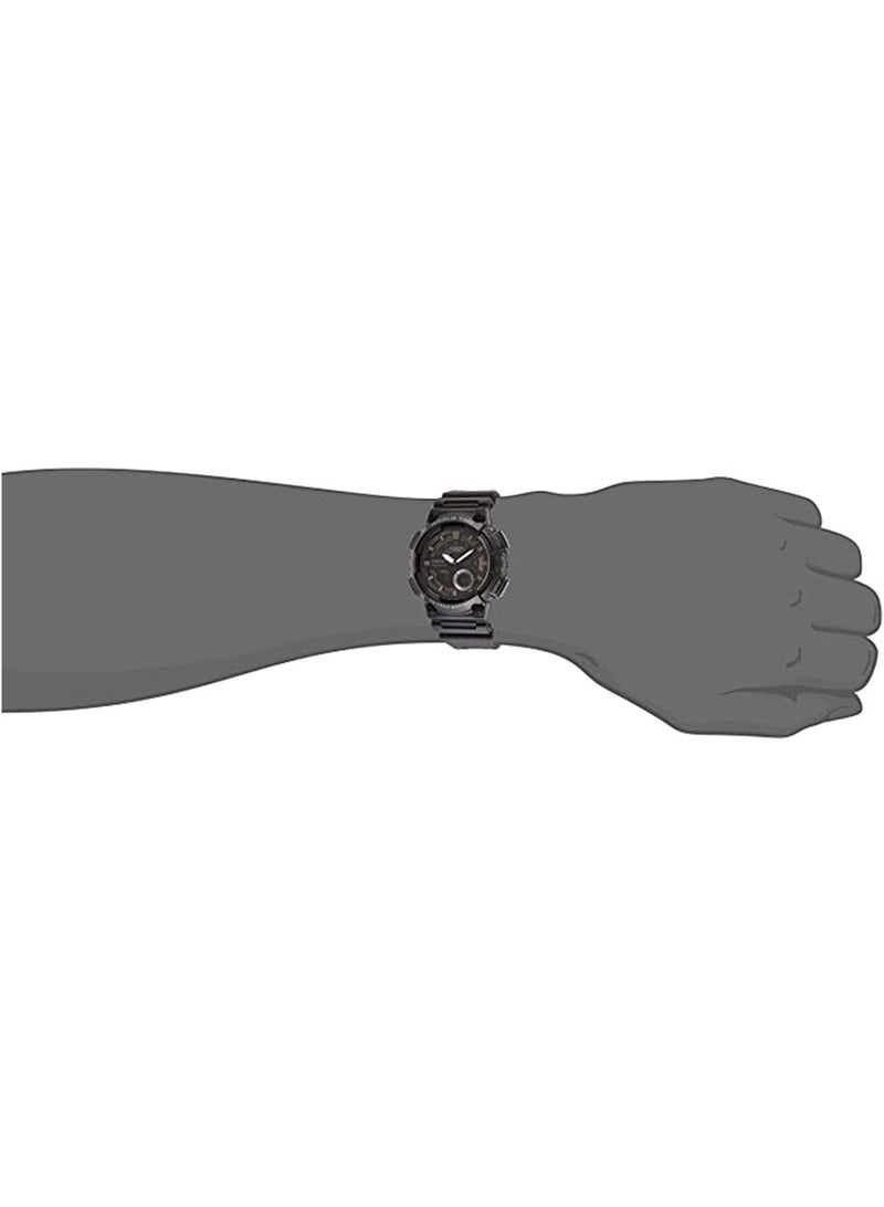 كاسيو Men's Analog & Digital Quartz Watch AEQ-110W-1BVDF - Black - Image 4