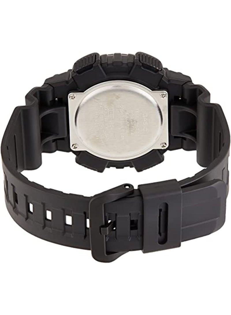 كاسيو Men's Analog & Digital Quartz Watch AEQ-110W-1BVDF - Black - Image 2