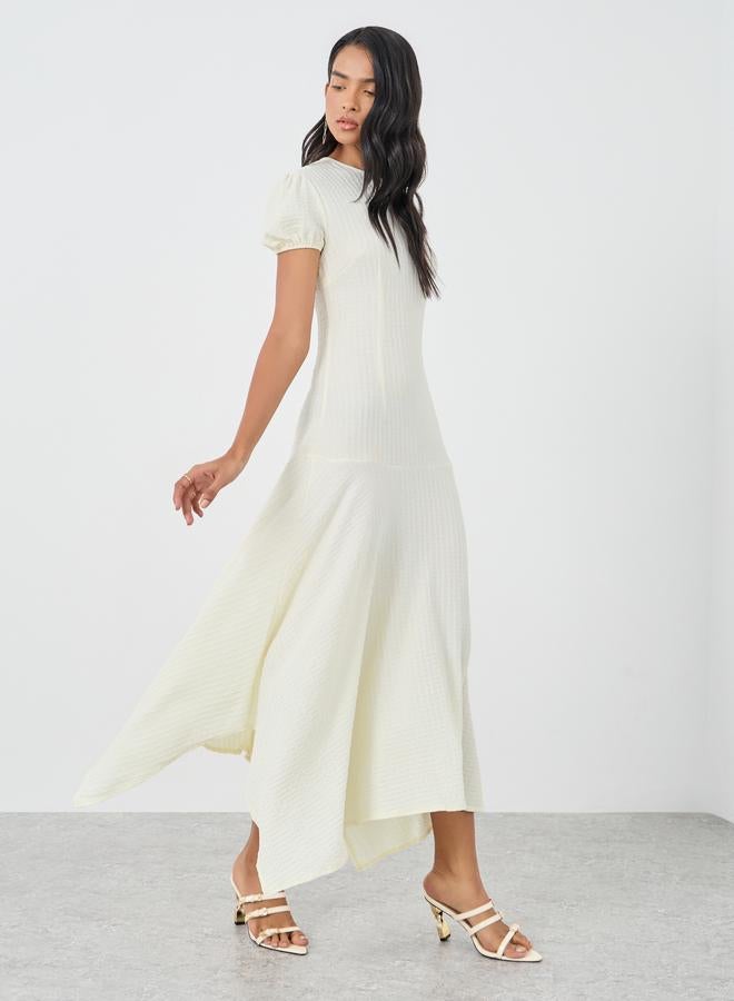 تايك تو فستان ماكسي بقصة - ورقبة دائرية وأكمام منتفخة مزخرفة - Image 2