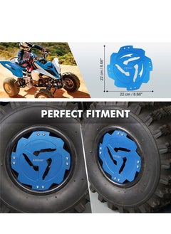 General Pair of Rear Wheel Hub Guard Protector for Yamaha RAPTOR 700R 700 2014-2021 YFZ450R 2014-2021 YFZ450 2017 Blue  - Image 3