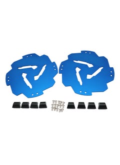 General Pair of Rear Wheel Hub Guard Protector for Yamaha RAPTOR 700R 700 2014-2021 YFZ450R 2014-2021 YFZ450 2017 Blue  - Image 1