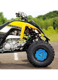 General Pair of Rear Wheel Hub Guard Protector for Yamaha RAPTOR 700R 700 2014-2021 YFZ450R 2014-2021 YFZ450 2017 Blue  - Image 2