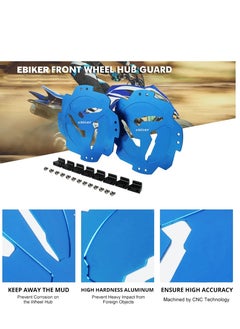 General Pair of Rear Wheel Hub Guard Protector for Yamaha RAPTOR 700R 700 2014-2021 YFZ450R 2014-2021 YFZ450 2017 Blue  - Image 4