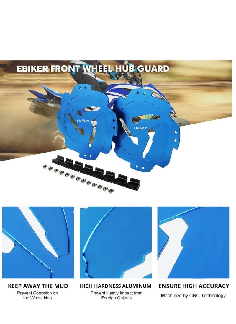 General Pair of Rear Wheel Hub Guard Protector for Yamaha RAPTOR 700R 700 2014-2021 YFZ450R 2014-2021 YFZ450 2017 Blue  - Image 4