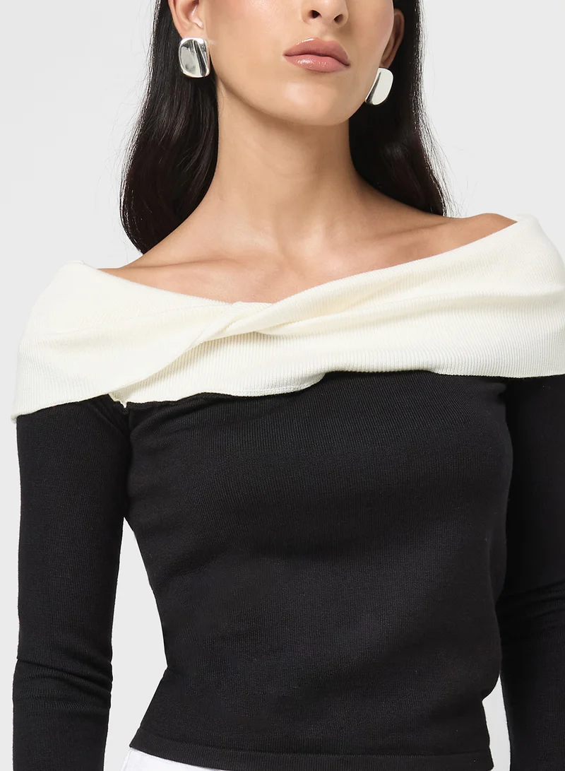 ELLA Off Shoulder Sweater