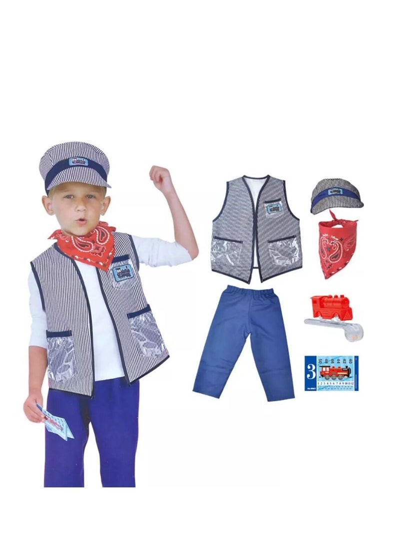 Donia Train engineer costume set for kids  - Image 1