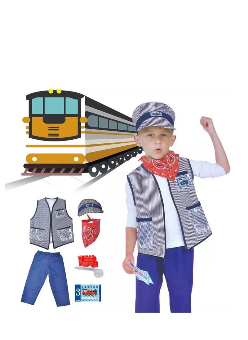 Donia Train engineer costume set for kids  - Image 3