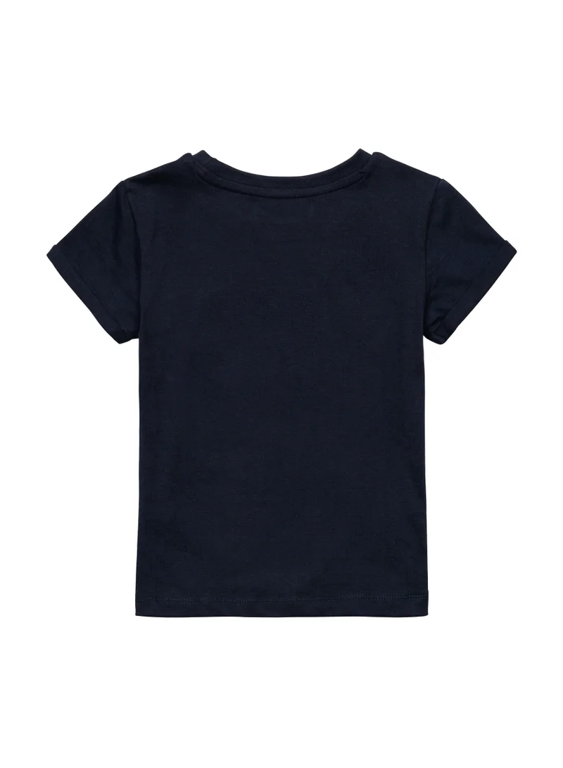 MINOTI Kids Boys Fashionable T-Shirt With Roll Up Sleeves