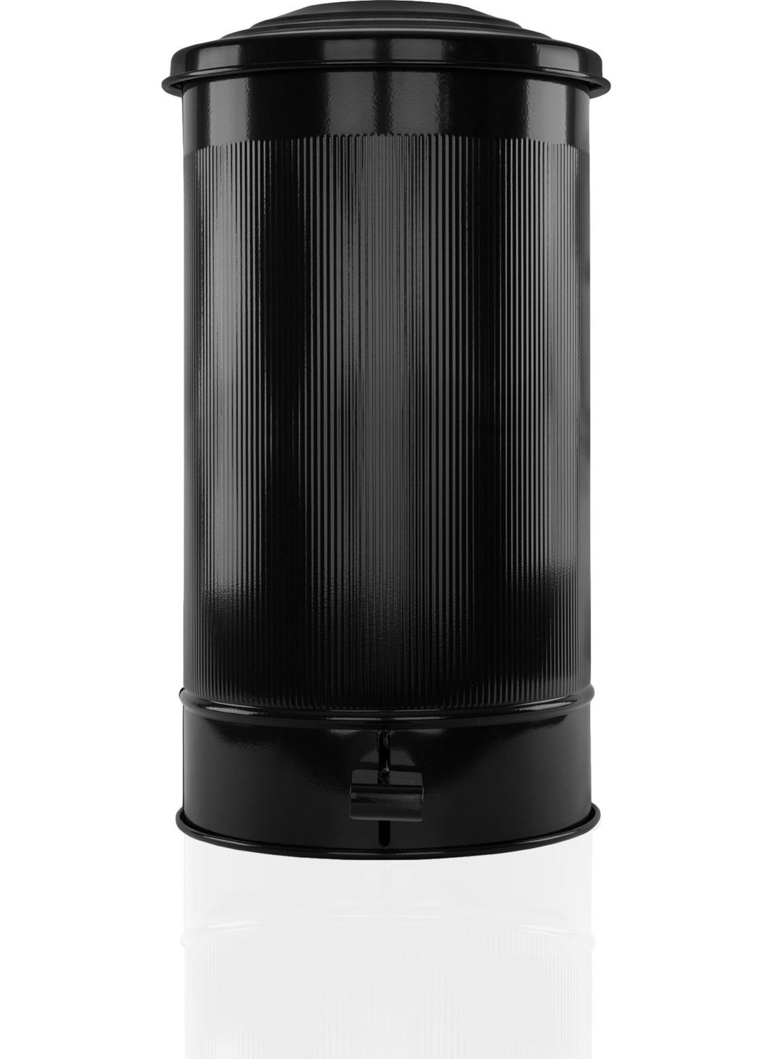 THE MIA Stripe Kitchen Trash Can Black 24 Lt  - Image 1