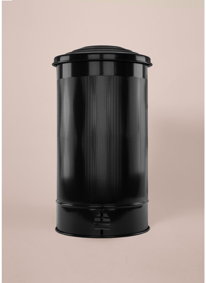 THE MIA Stripe Kitchen Trash Can Black 24 Lt  - Image 3