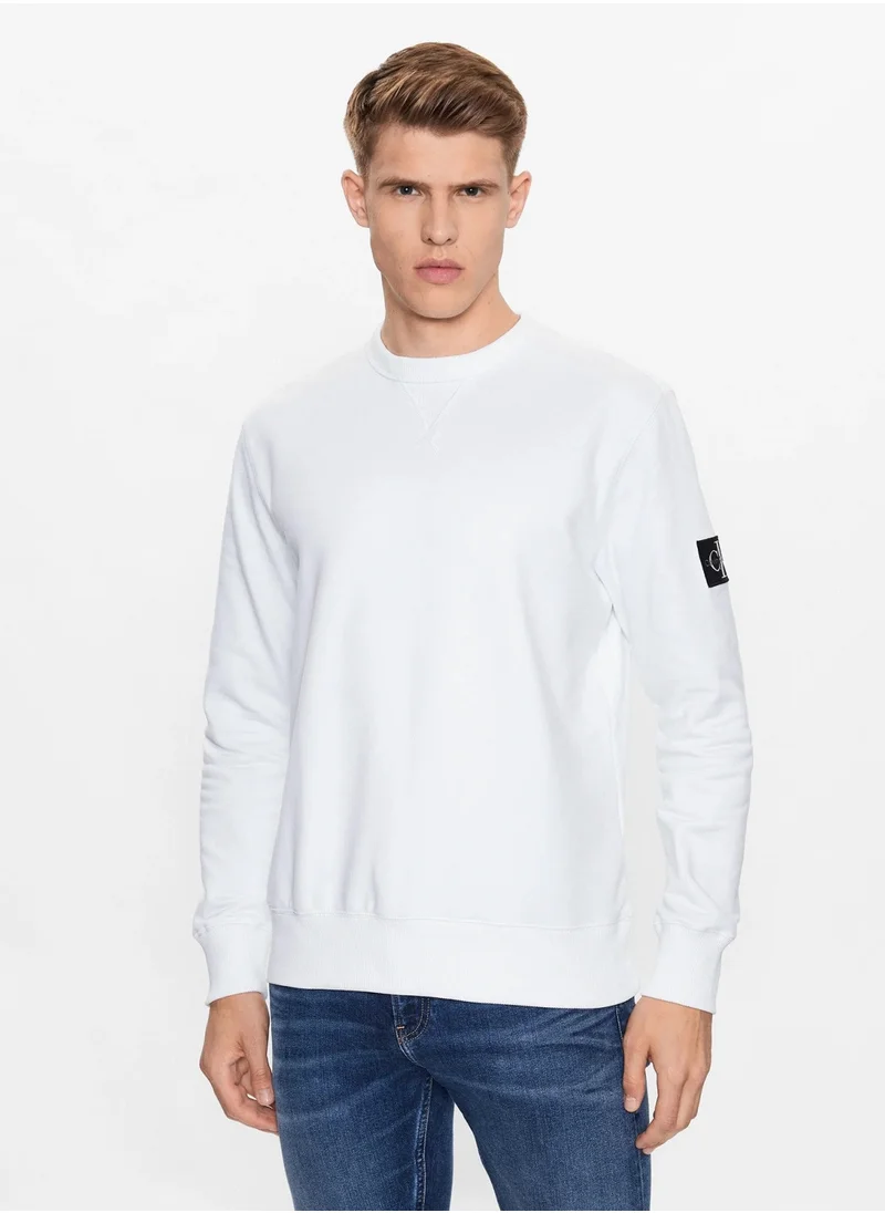 Calvin Klein Jeans Logo Long Sleeve Pullover Sweatshirt