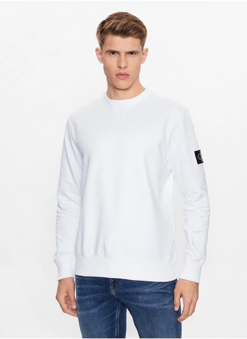Calvin Klein Jeans Logo Long Sleeve Pullover Sweatshirt  - Image 1