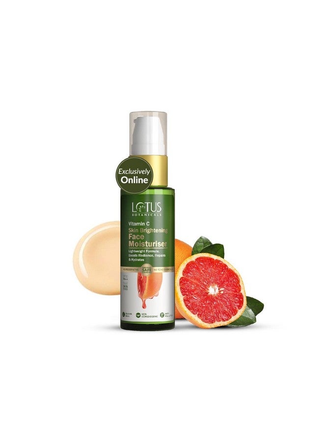 LOTUS BOTANICALS Vitamin C Skin Brightening Face Moisturiser Cream|100X Vitamin C|Deeply Hydrates&Moisturises Skin|Bright&Radiant Skin|Moisturiser With Spf 20 Pa+++|No Toxic Chemicals|45G  - Image 1