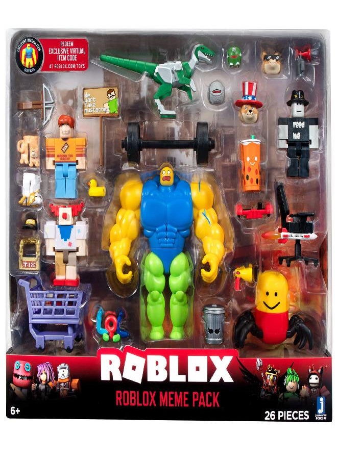 ROBLOX - Roblox Action Collection - Meme Pack Playset [Includes Exclusive Virtual Item] - Image 1