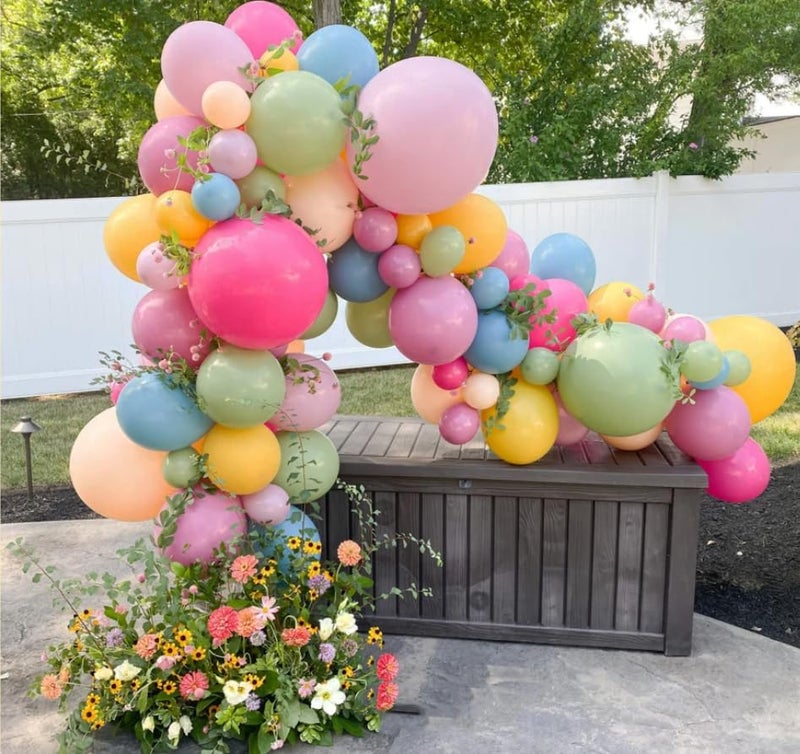 Beaumode Wildflower Balloon Arch Garland kit 164pcs for Boho Bridal Shower Little Baby in Bloom Baby Shower Girls Spring Floral Daisy Birthday Party Decoration (Wildflower) - Image 2